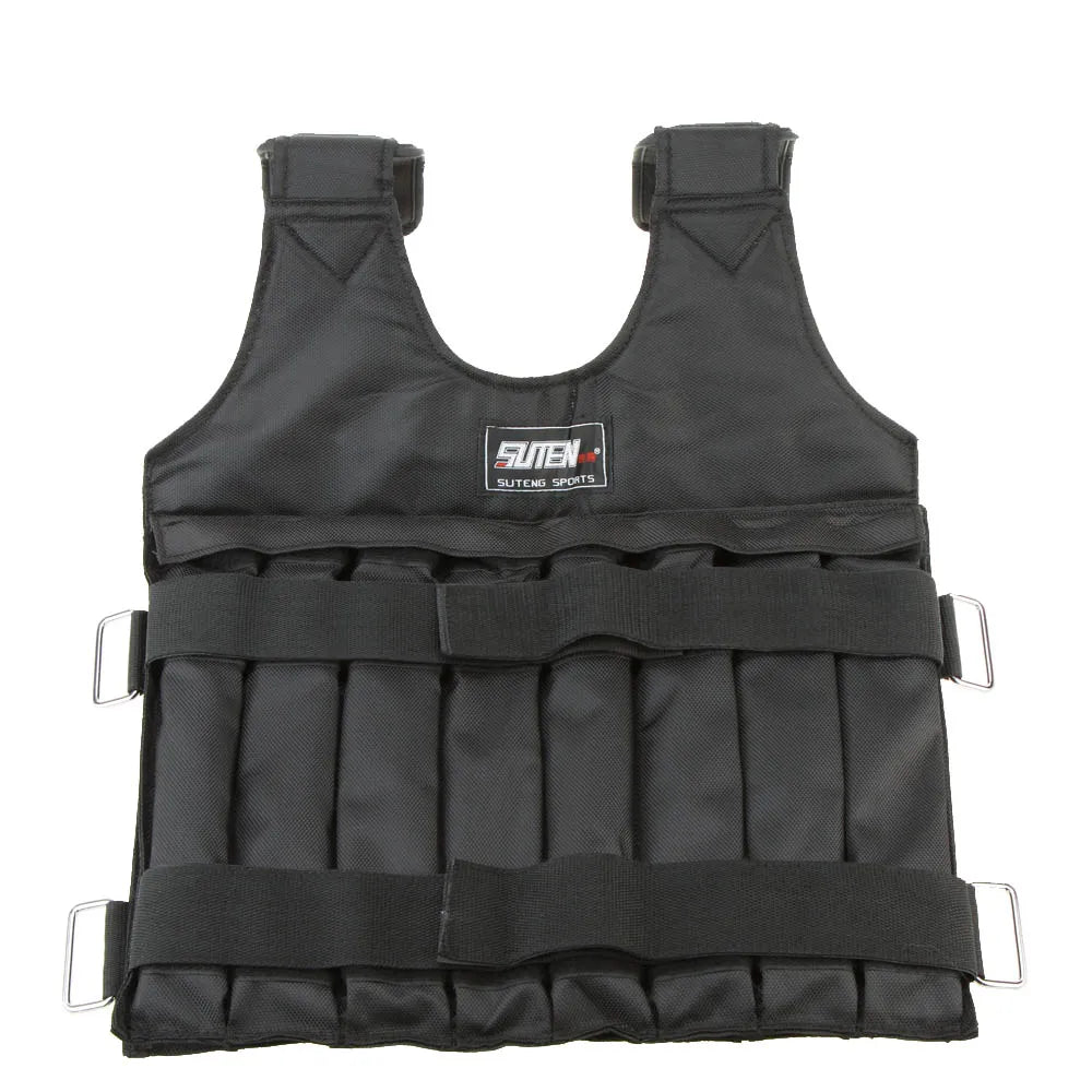 Gilet Lesté Réglable – Entraînement Boxe Fitness Charge Jusqu’à 50 kg