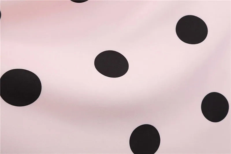 Robe vintage femme à pois – Coupe A-line sans manches