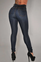 Jeans For Women High Waist Push Up Jeans High Elastic Stretch Ladies