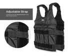 Gilet Lesté Réglable – Entraînement Boxe Fitness Charge Jusqu’à 50 kg