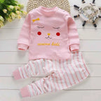 2024 Spring Autumn New Baby Clothing Set Cartoon Cotton Baby Boys Clothing Girls Suit Set 0-3 Year Baby Clothes