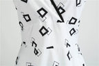 Robe rétro femme à pois – Col V et jupe évasée