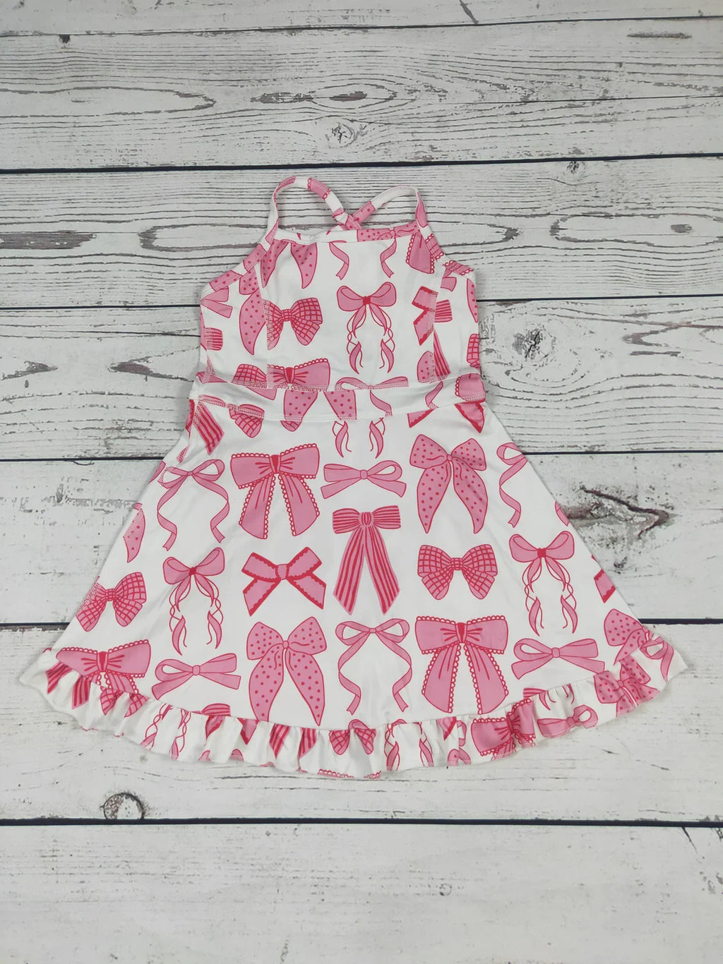 Kids Clothing Toddler Girl Activewear Baby Girl Strap Pink Coquette Athletic Skort Dress Summer Baby Girl Clothes