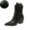 Bottines Chelsea Cowgirl Femme – Bout Pointu Talon Carré 7cm Western 2025