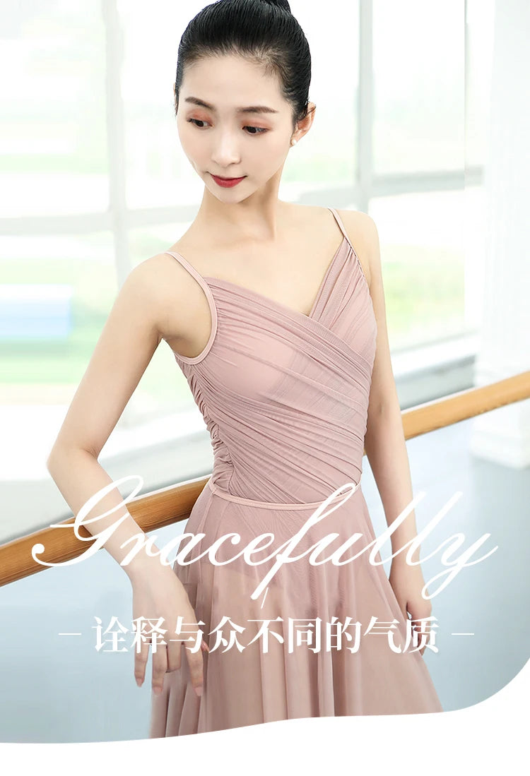 Ballet Skirt Adult Dress Classic Dance Costume Swimsuit for Dancing Camisole Mesh Leotard Leotards For Women