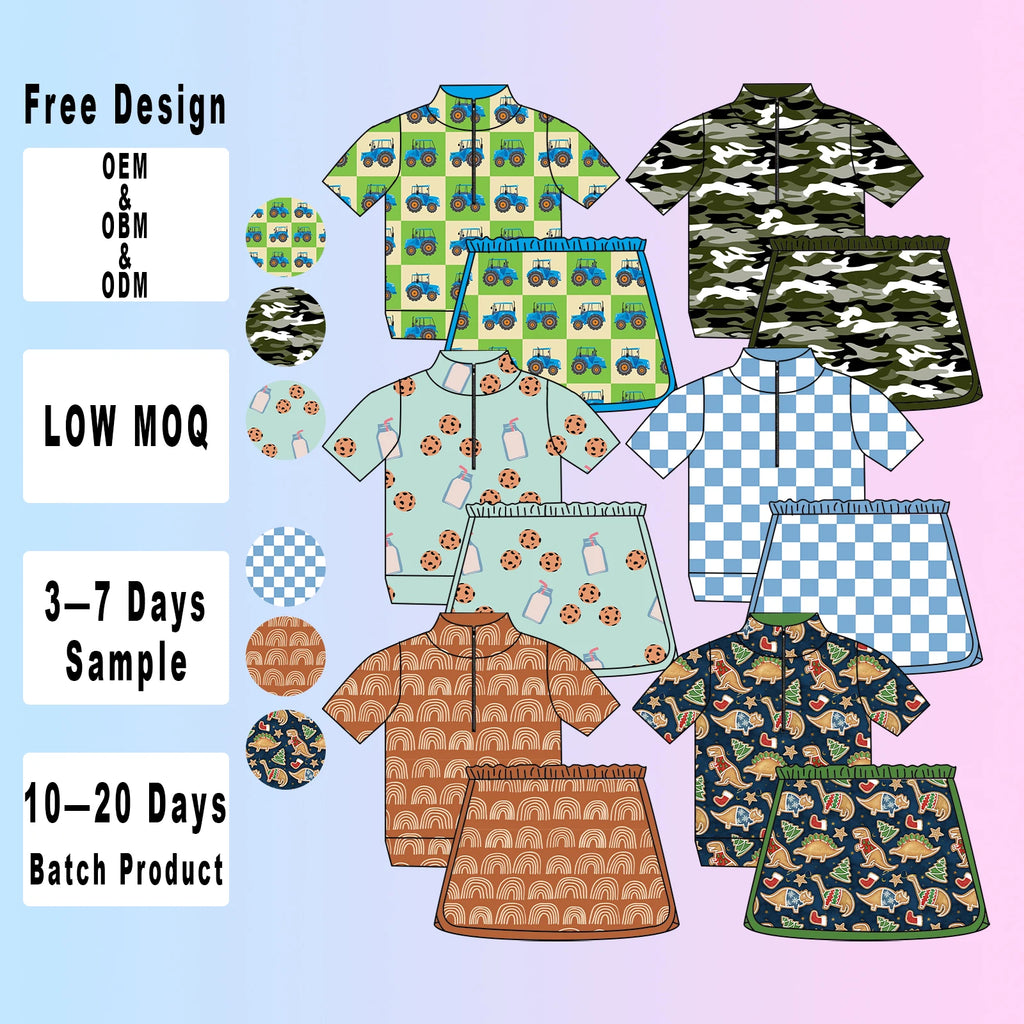 Ready to Ship Printing Girl tank Top Leggings Kids Yoga Active Wear Set