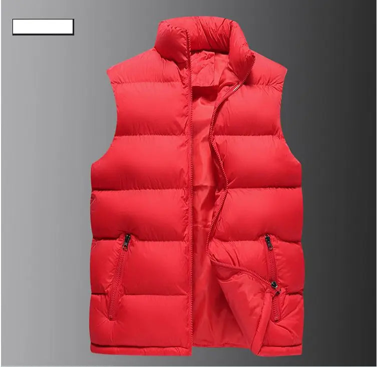 Veste sans manches homme – Fermeture zippée et coupe ample