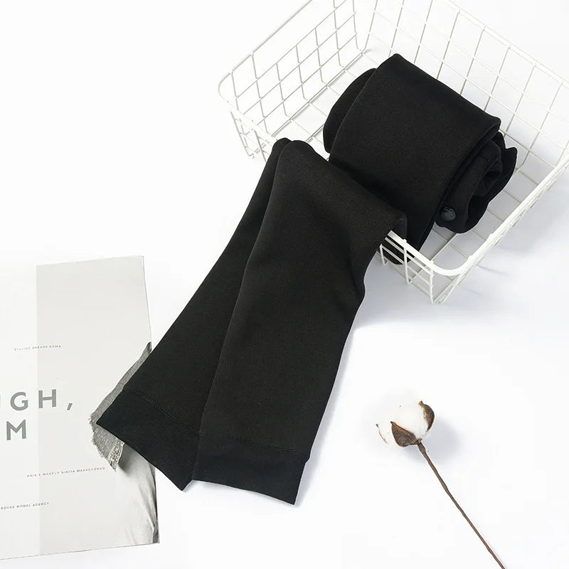 2025 Winter Velvet Thickening Leggings Men Slim Pants High Elastic Sports Leggings Men's Trousers Warm Long Underwear Wholesale