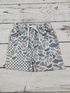 Children Boutique Clothes Baby Boy Camo Drip Shorts with Pocket Kids