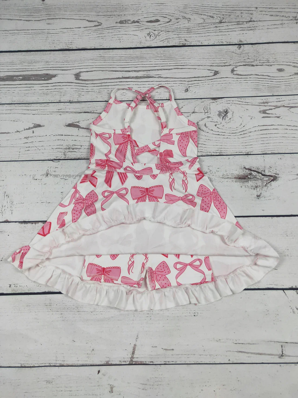Kids Clothing Toddler Girl Activewear Baby Girl Strap Pink Coquette Athletic Skort Dress Summer Baby Girl Clothes