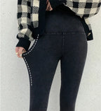 Jegging femme taille haute – Modèle extensible