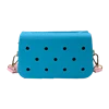 Kids EVA Mini Tote Bag for Clog Charms Safe Soft Material Cute DIY Punch Hole Design Fun Crossbody Bag for School and Playtime