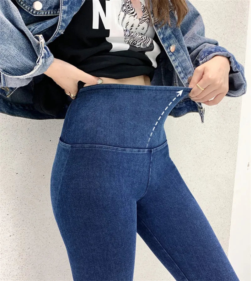 Women  Jegging Jeans High Waisted Fashion  Denim Pants Good Stretchy Streetwear Running Sports Casual Body Shaping Pants Legging