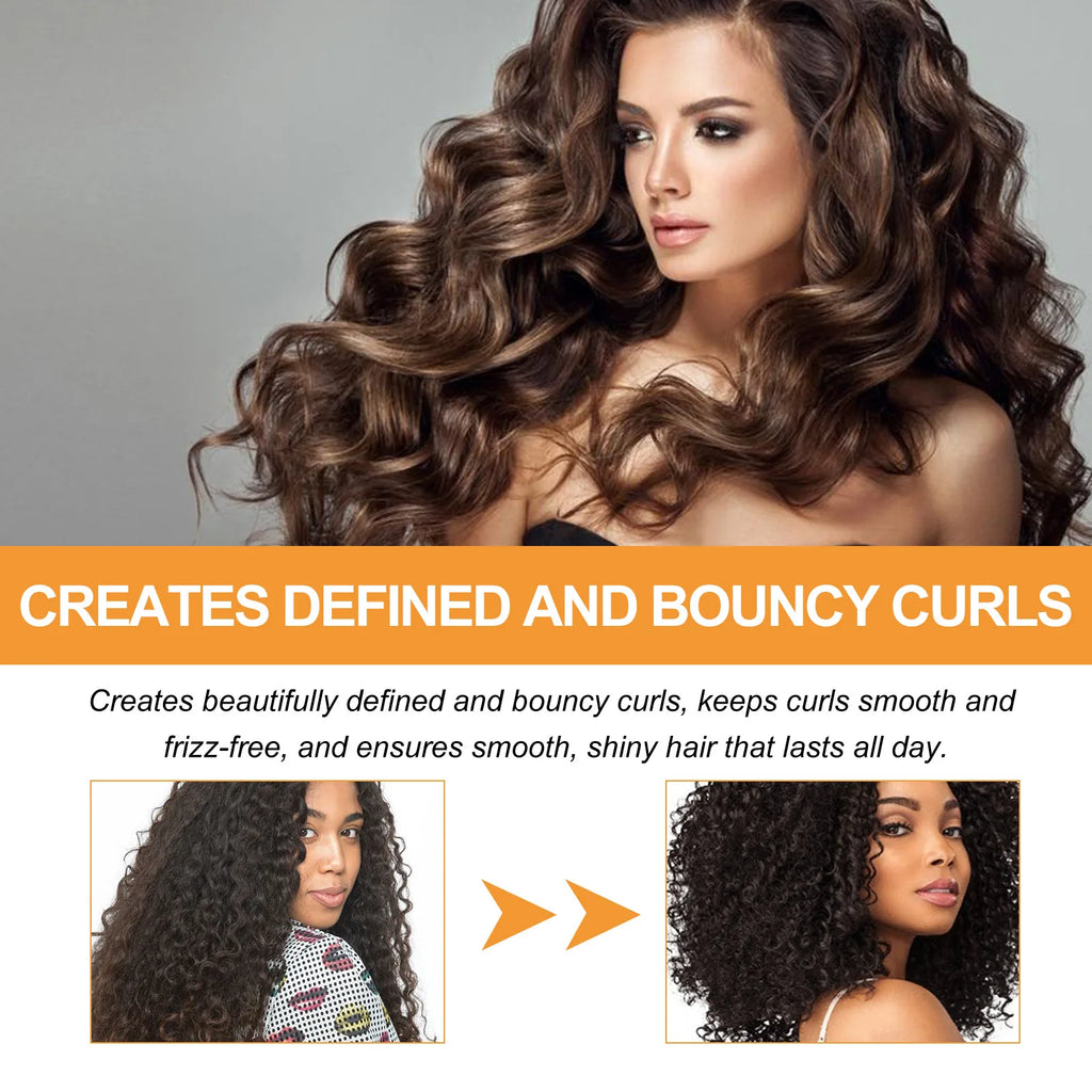 Hair Volumizing Cream Curly Hair Elastin Enhancer Hairstyle Conditioner Repair Frizz Smoothing Moisturizing Boost Defining Cream