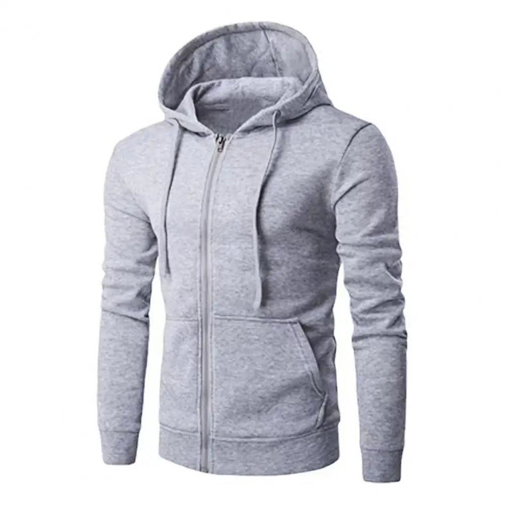 Sweat à Capuche Zippé Slim Homme