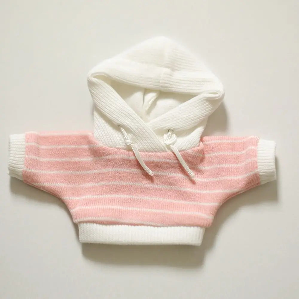 Handmade Cute Hoodies For 10cm Cotton Dolls Casual Wear Sweatshirt Outfits Fashion Clothes Dolls Accessories Kids Toys Gifts