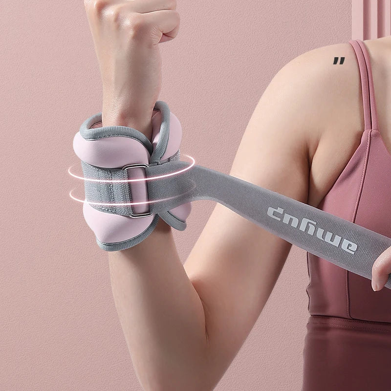 Poids de Cheville et Poignet Réglables – Yoga Running Fitness Sable de Fer