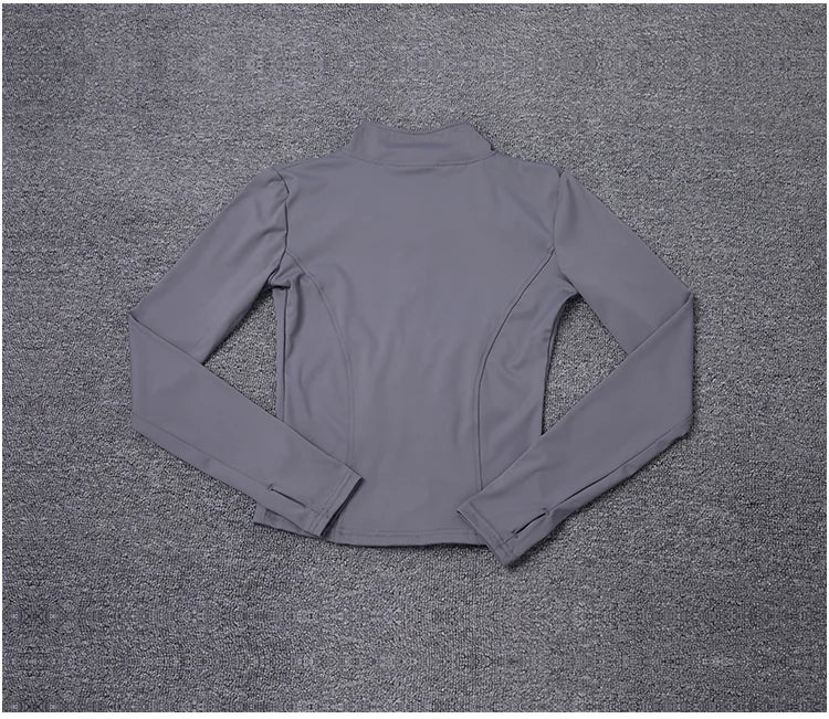 Veste zippée femme – Col montant et coupe ajustée