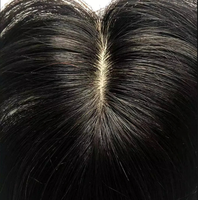 Best Quality European Remy Hair Topper 15x16cm Meddium Brown Straight Silk Base Human Hair Women Toupee 12-20inch