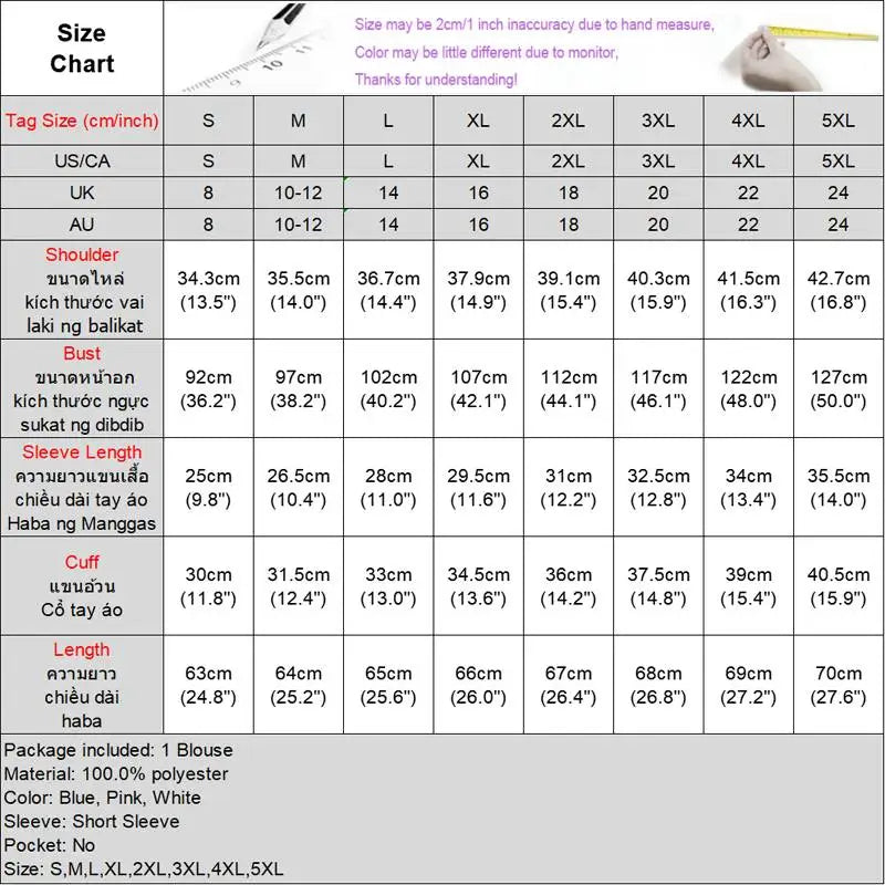 Women Elegant Shirts 2024 VONDA Fashion Summer Short Sleeve Tops Casual Solid Color Shirts Loose Lapel Neck Tunic Blusas Baggy