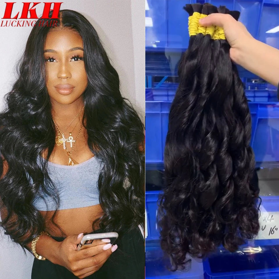Mega Hair Cabelo Humano Raw Vietnamese Human Hair Bundles For Braiding 100% Unprocessed No Weft Human Hair Bulk Extensions