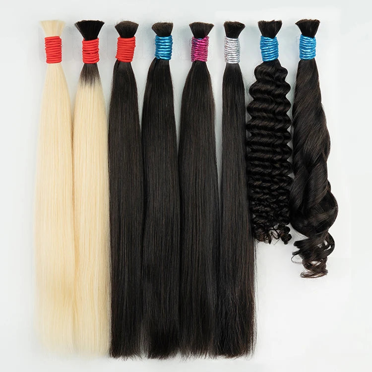 Mega Hair Cabelo Humano Raw Vietnamese Human Hair Bundles For Braiding 100% Unprocessed No Weft Human Hair Bulk Extensions
