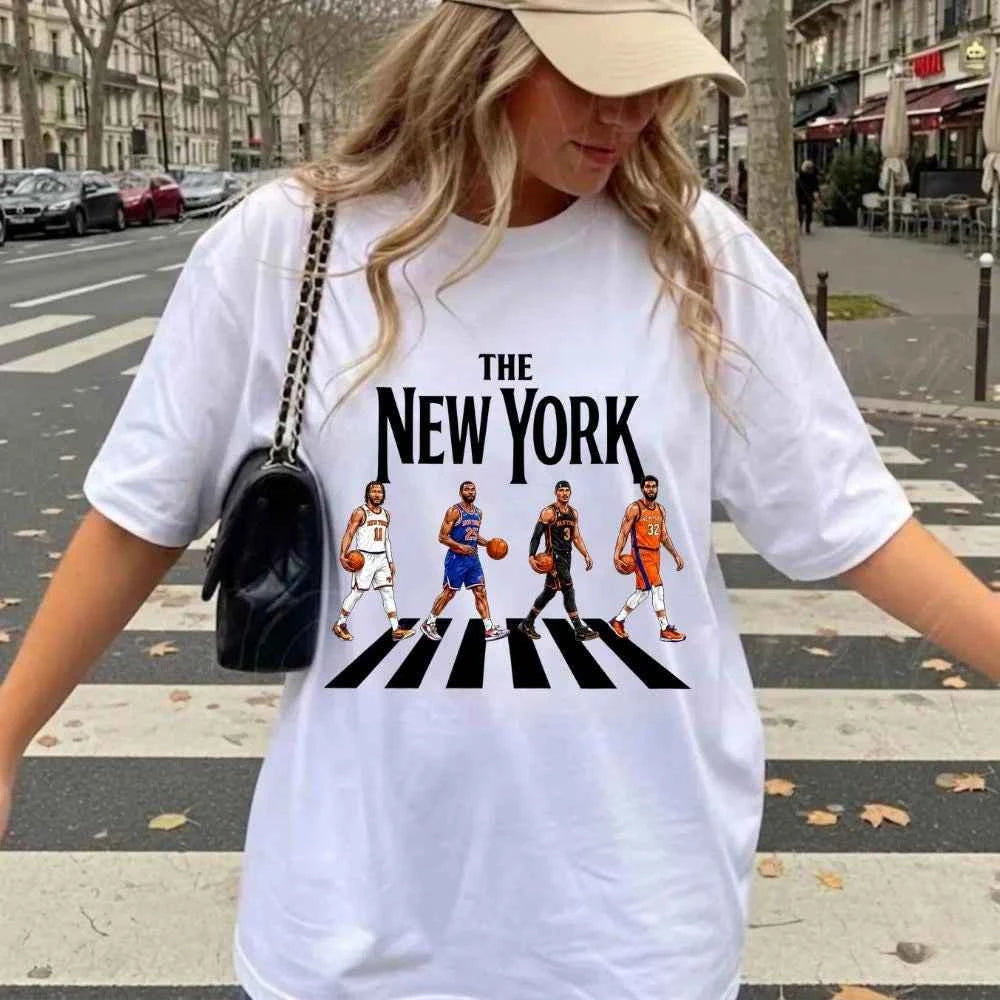 The New York Basketball T-shirt Knicks Fans Gift 2026 Summer Men's Women's Sportswear Casual Loose Cotton Clothing Y2k Style