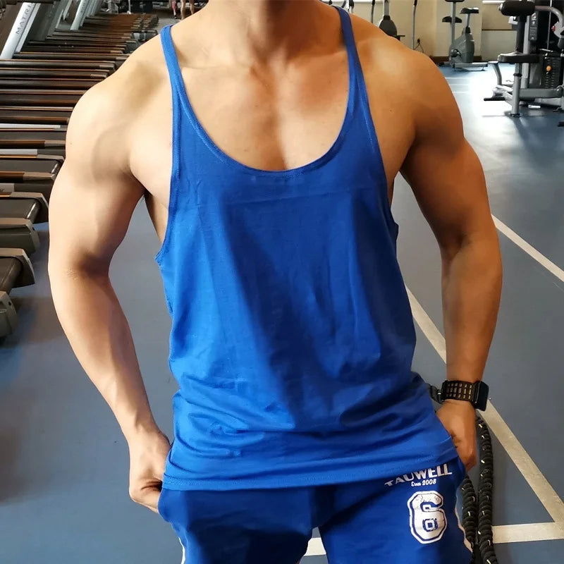 Débardeur Fitness Homme – Dos Y Muscle Fit Léger Sport Été