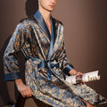 Peignoir Homme Soie de Glace — Imprimé, Léger & Confortable