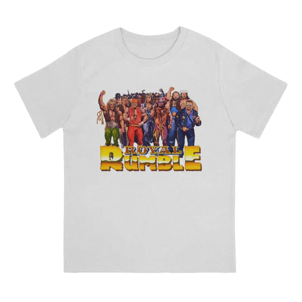 Hot selling in Summer Unisex T-shirts Wrestling Fabric Royal Rumble 1991 Round neck short sleeved T-shirt Street Clothing S-6XL
