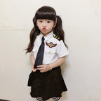 2025osplay Costumes pour enfants, uniforme de pilote d'avion, vêtements de classe de profession