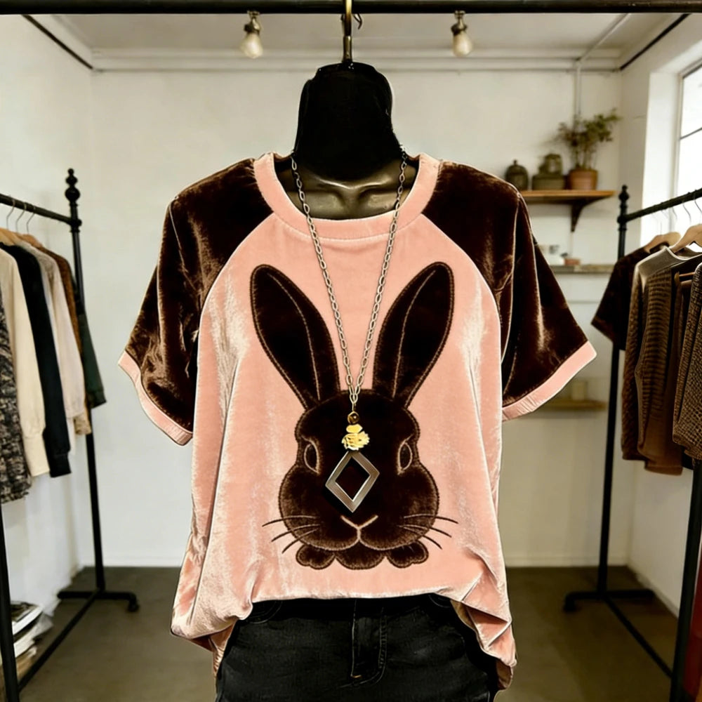 T-shirt femme imprimé dégradé – Streetwear coupe ample