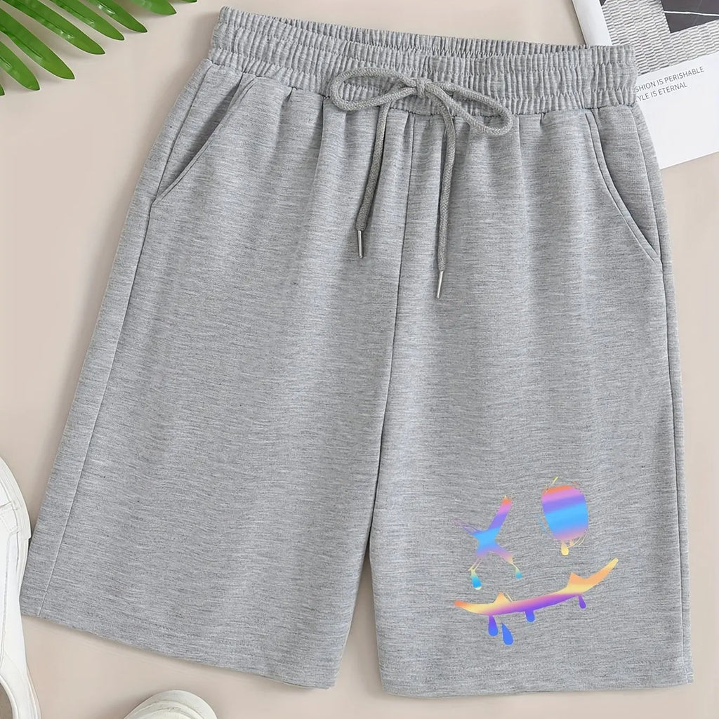 Short de Sport Homme – Casual Confortable Été Coton-Polyester XS-XXL