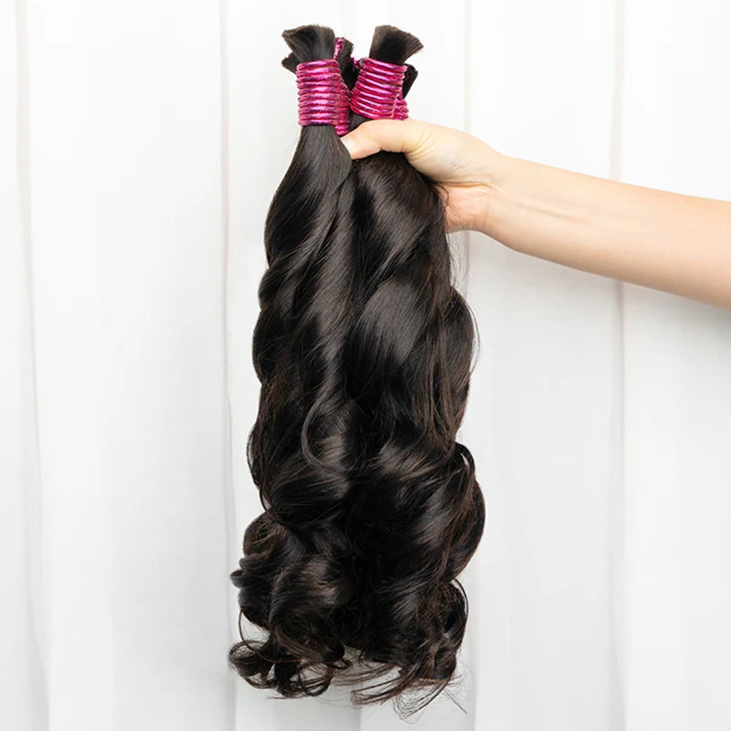 No Weft 100% Human Hair Bulk Extensions Raw Vietnamese Tissage Human Hair Bundles Braiding Extensiones De Cabello Cheveux Cabelo