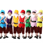 2025 Halloween Carnaval Cosplay vêtements noël Performance sept nains Costume pour enfants Costumes de noël pour enfants
