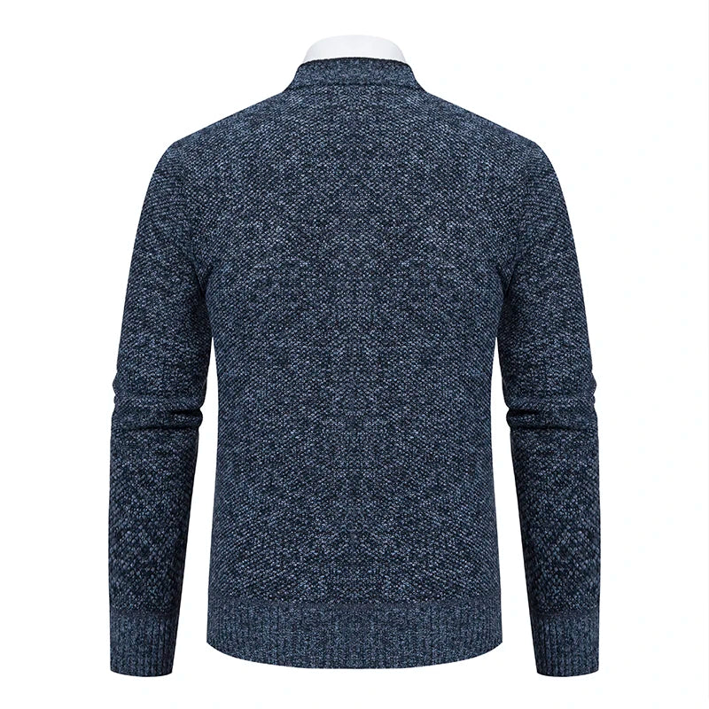 Cardigan Tricot Homme Col V – Pull Casual Chaud Automne Hiver M-4XL