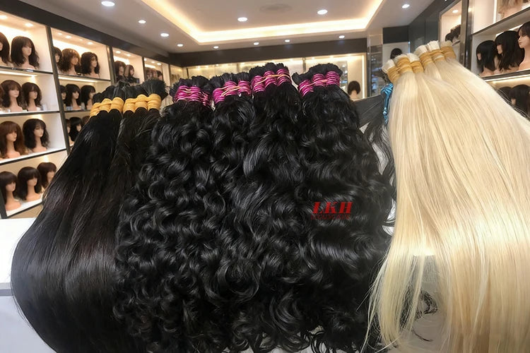 Mega Hair Cabelo Humano Raw Vietnamese Human Hair Bundles For Braiding 100% Unprocessed No Weft Human Hair Bulk Extensions