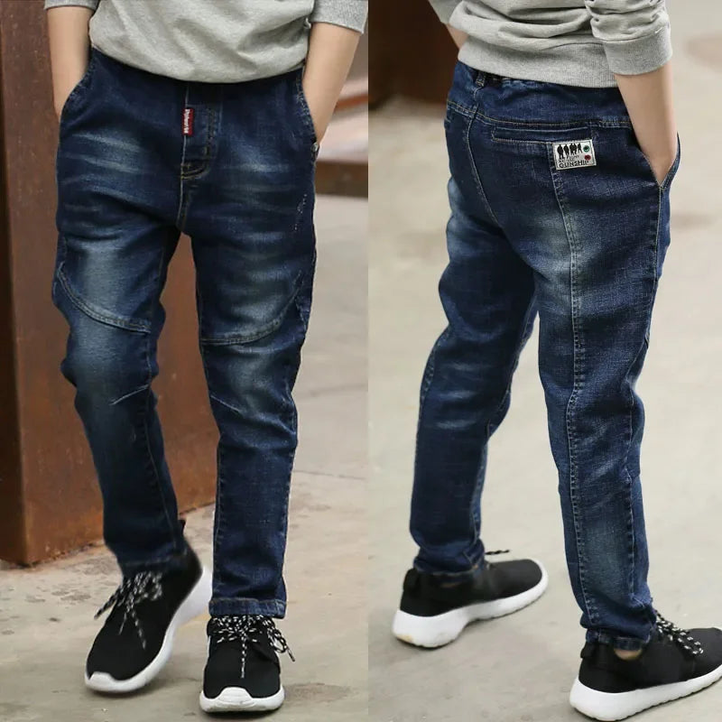 IENENS Kids Boys Clothes Jeans Pants Children Wears Denim Clothing Infant Baby Trousers Bottoms 4 5 6 7 8 9 10 11 Years