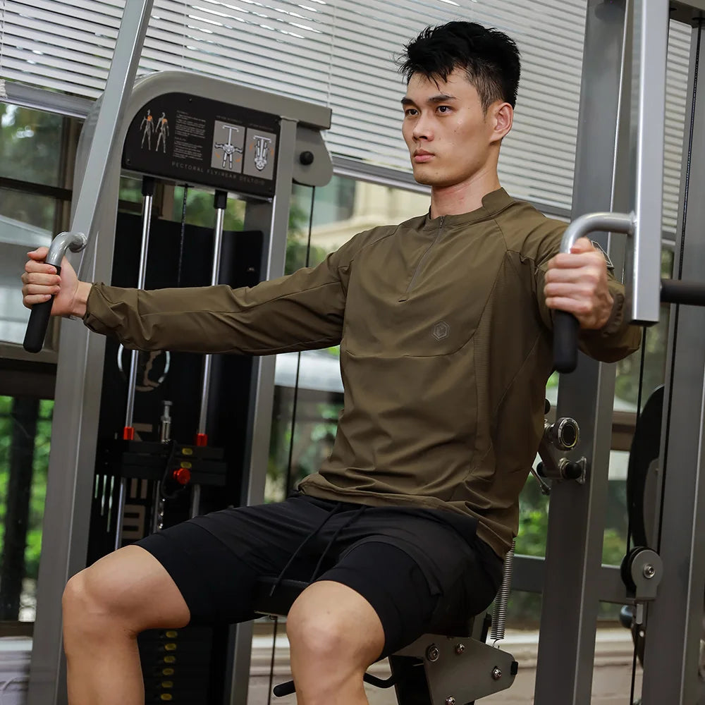 T-Shirt Manches Longues Anti-UV Homme UPF100+ – Sport Randonnée Emersongear
