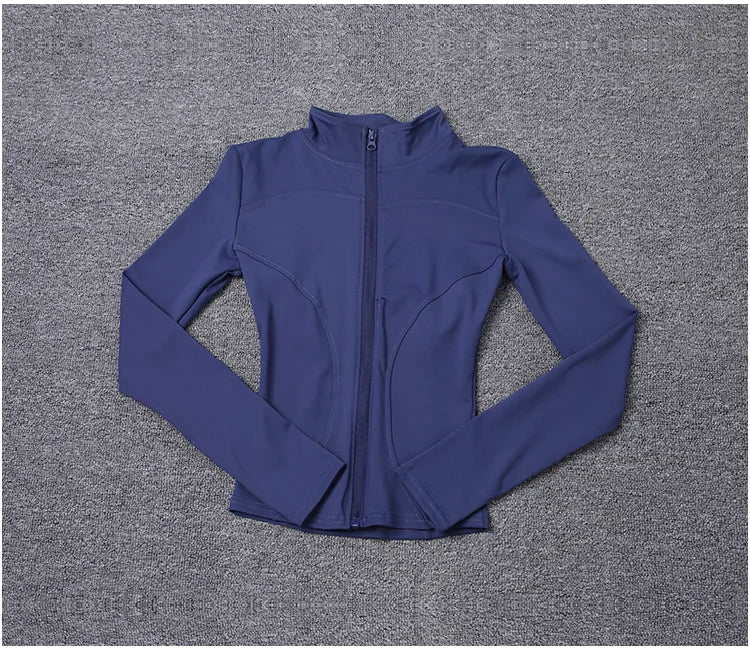 Veste zippée femme – Col montant et coupe ajustée