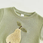 0-3Y Baby Girl Clothing Toddler Boys Sets Infant Suit Long Sleeved Pullover Shirt Cotton Newborn Baby Clothes Fruit Embroidery
