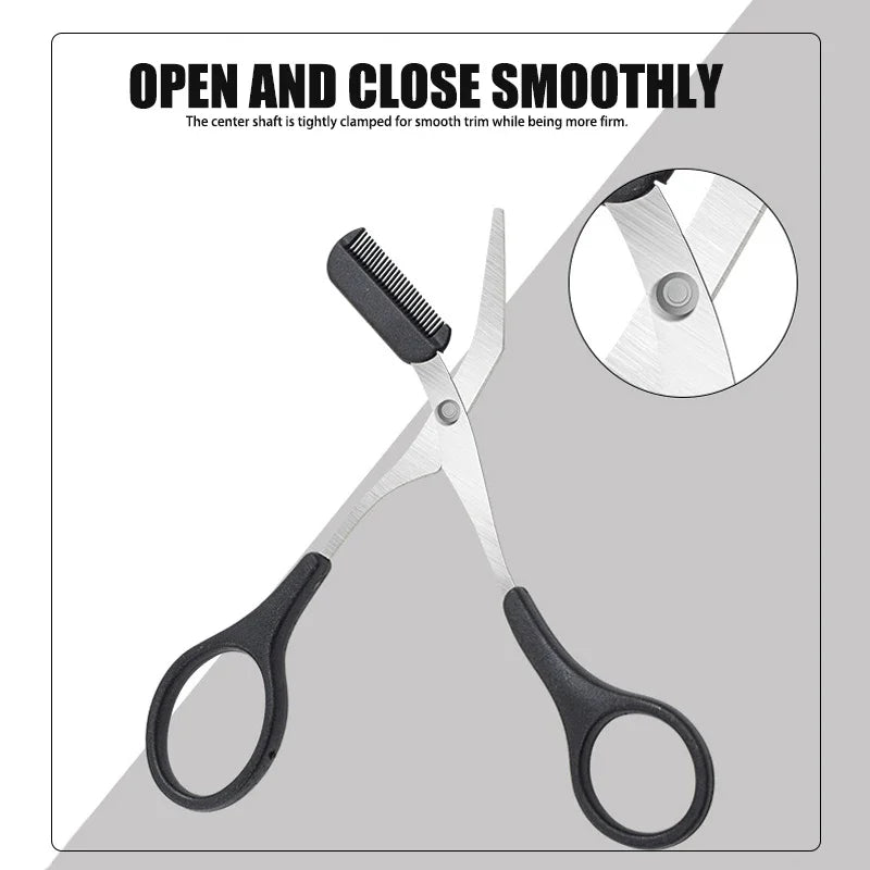 Eyebrow Trimmer Scissor Beauty Products for Women Eyebrow Scissors with Comb Beauty Scissors  Stainless Steel Makeup Accessories