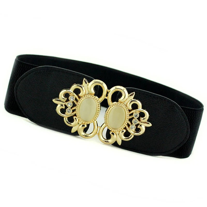 Fashion Women Retro Elastic Stretchy Dress Narrow Waist Belts Dress Accessories
