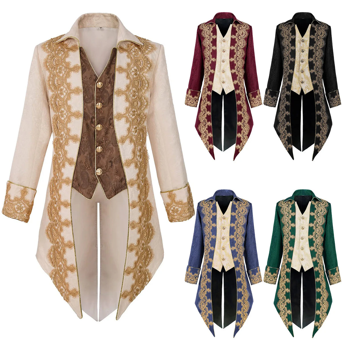 Veste de costume homme steampunk – Style victorien en velours