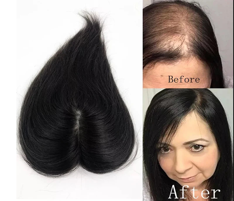 Best Quality European Remy Hair Topper 15x16cm Meddium Brown Straight Silk Base Human Hair Women Toupee 12-20inch