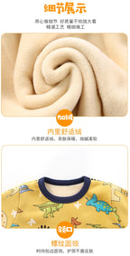 Children's Velvet Underwear Set Autumn and Winter New Long Sleeve