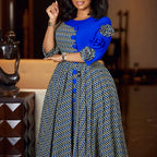 Elegant Dresses for Women 2025 Fall Fashion African 3/4 Sleeve Party