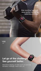 Smart Watch For Women Men Wristwatch Bluetooth Connected Phone Player