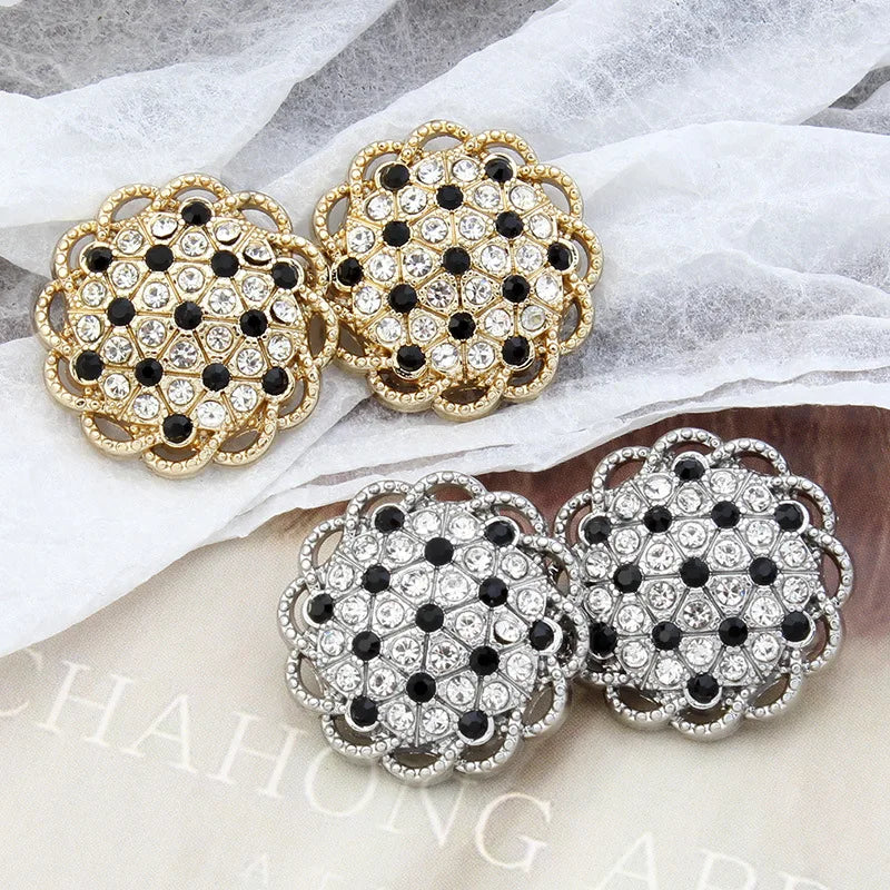Boutons Strass Cristal DIY – Lot 6 Pcs Couture Robe Manteau Décoration