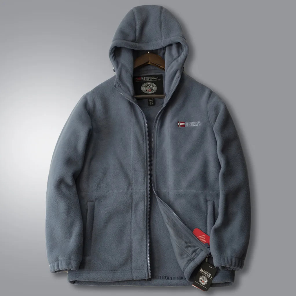 2025 New Winter Thicken Fleece Men Jacket Pockets Casual Polar Jackets Outdoor Cold-Proof Warm Overcoat Plus Size Outwear